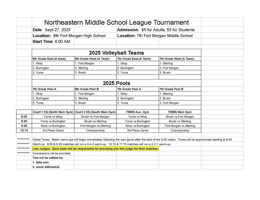 ne schedule