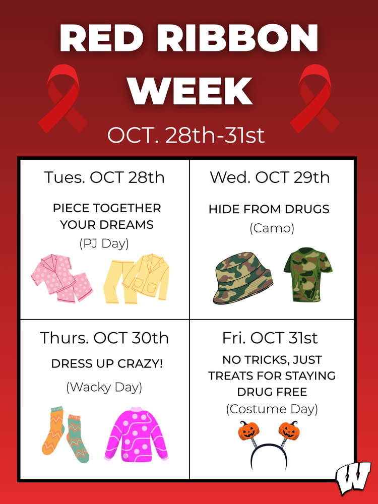 Red Ribbon Week Dress Up Days