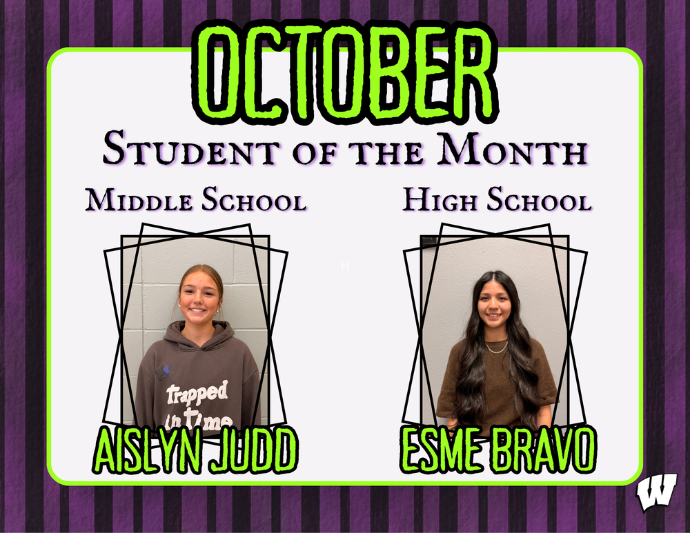 🎃🕸️ October Students of the Month 🕸️🎃