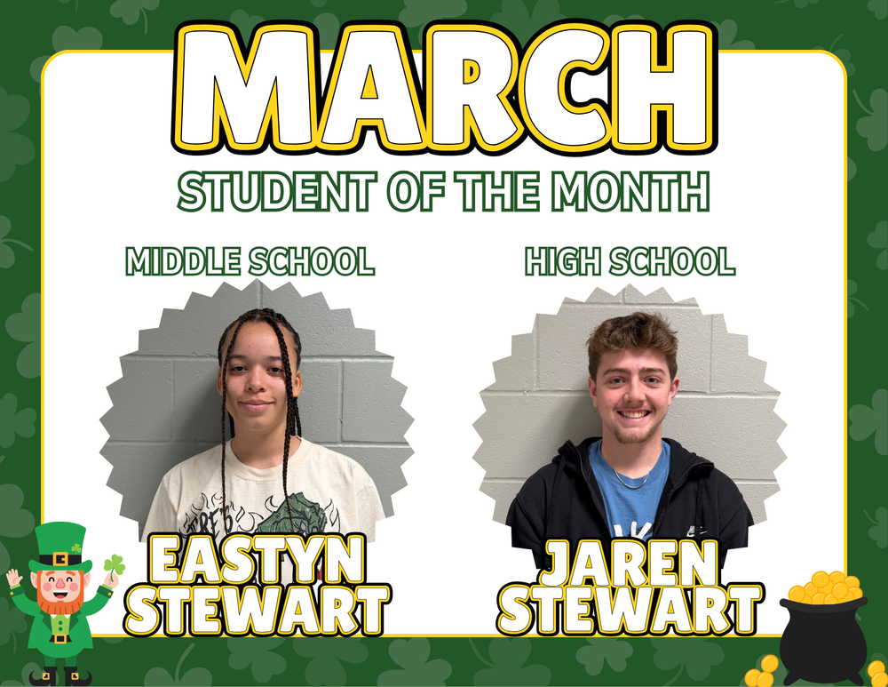🍀 March Student of the Month! 🍀 