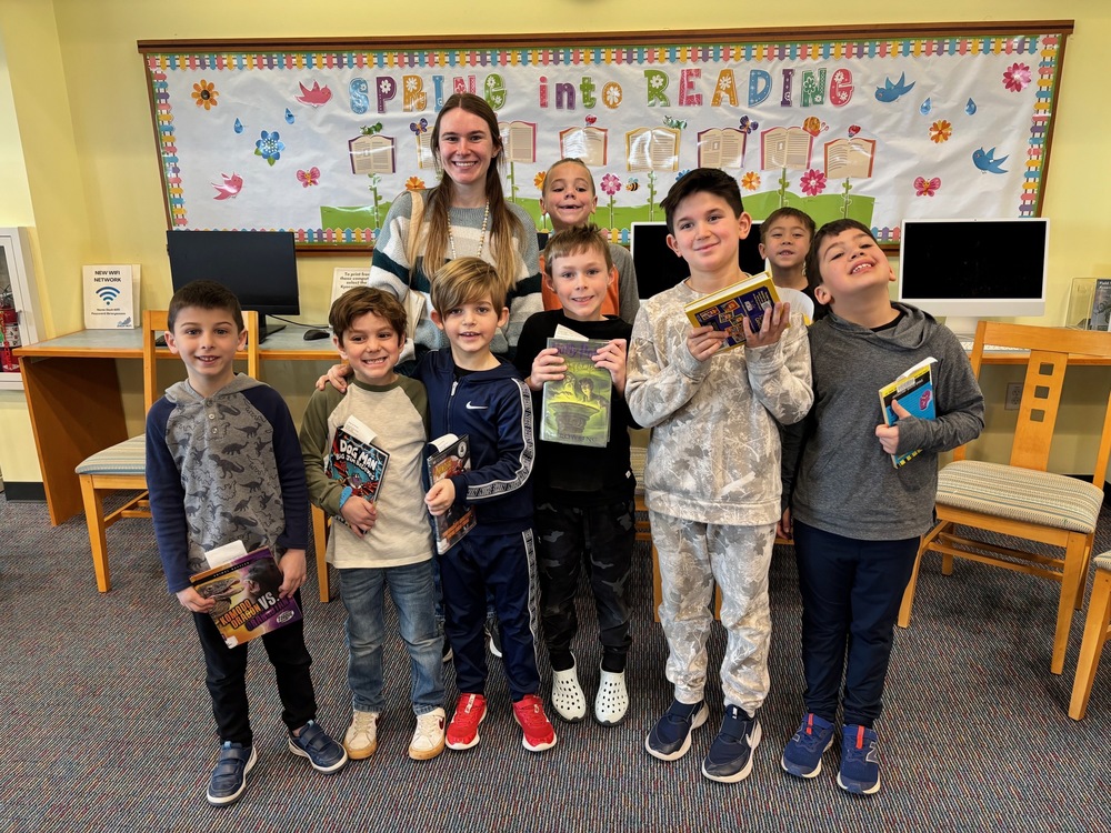 1st graders at public library
