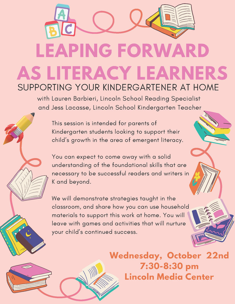 Leaping Forward as Literacy Learners -- Supporting Your Kindergartener at Home