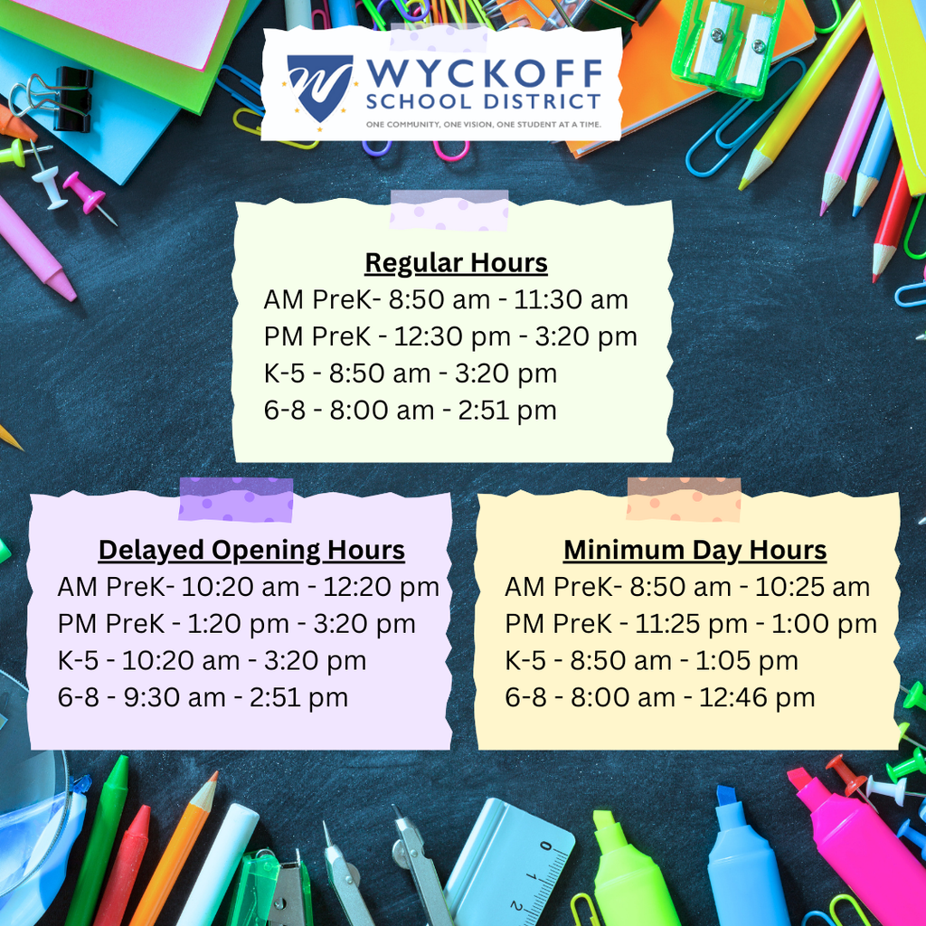 Wyckoff School Hours