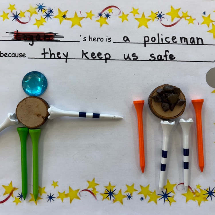 pictures showing policeman as a hero using loose parts