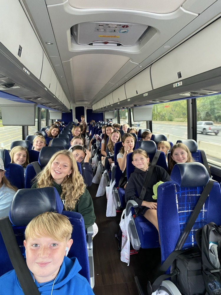  Bus 3 is getting excited for Fairview Lake. About 30 minutes away  
