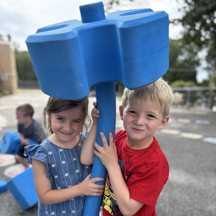 Children playing with blocks