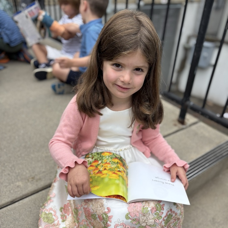 girl reading book