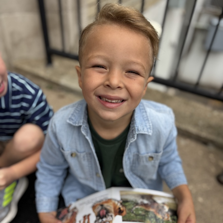 boy reading book