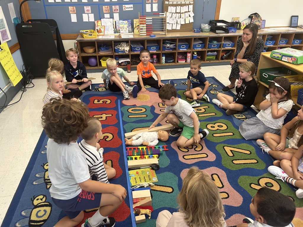 children playing math game