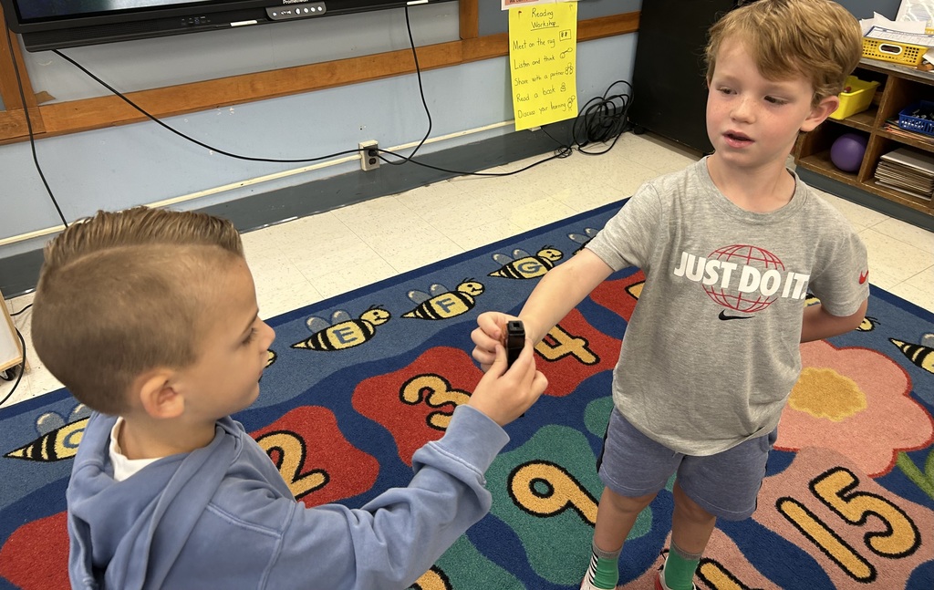 children playing math game