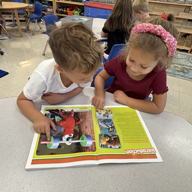 children reading together