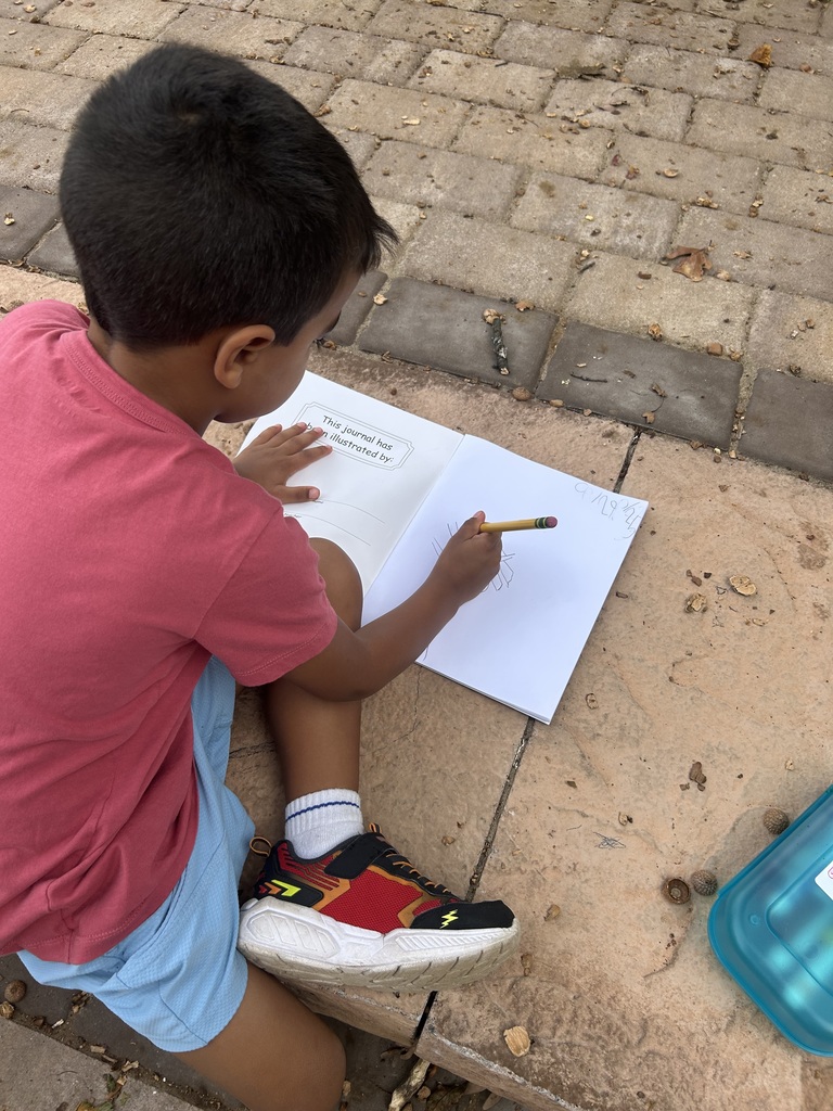 child sketching