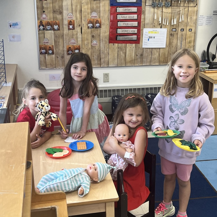KRO enjoys choice activities during playtime.
