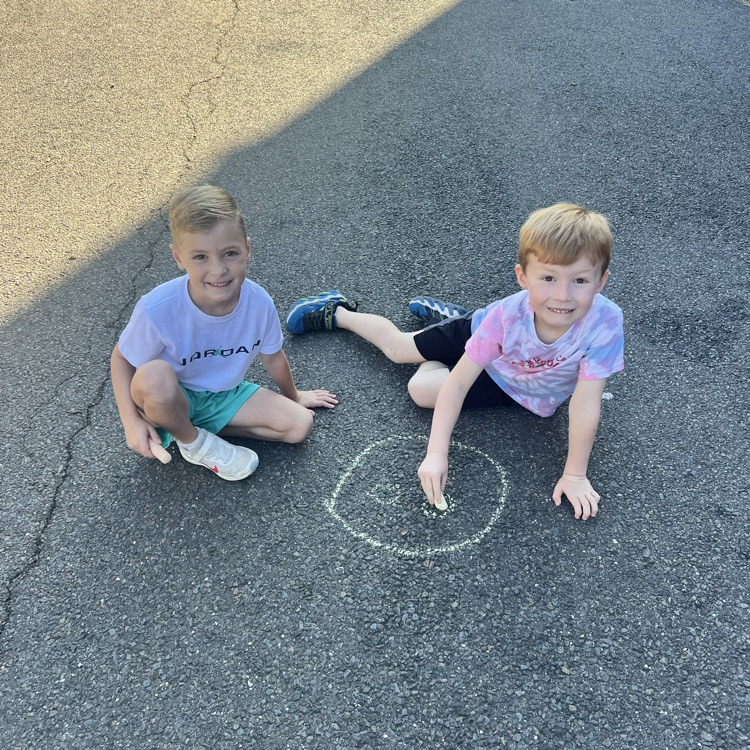 KRO participated in the Kindness Chalk activity and drew pictures of love, peace & kindness