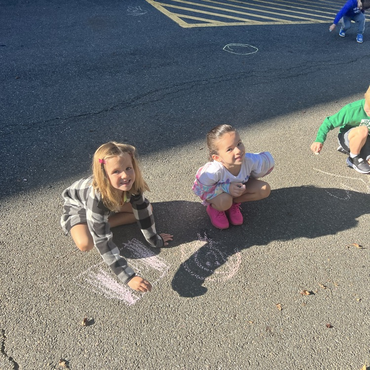 KRO participated in the Kindness Chalk activity and drew pictures of love, peace & kindness