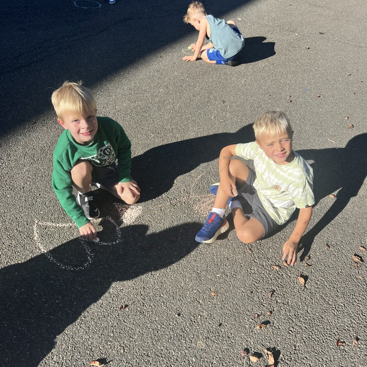 KRO participated in the Kindness Chalk activity and drew pictures of love, peace & kindness