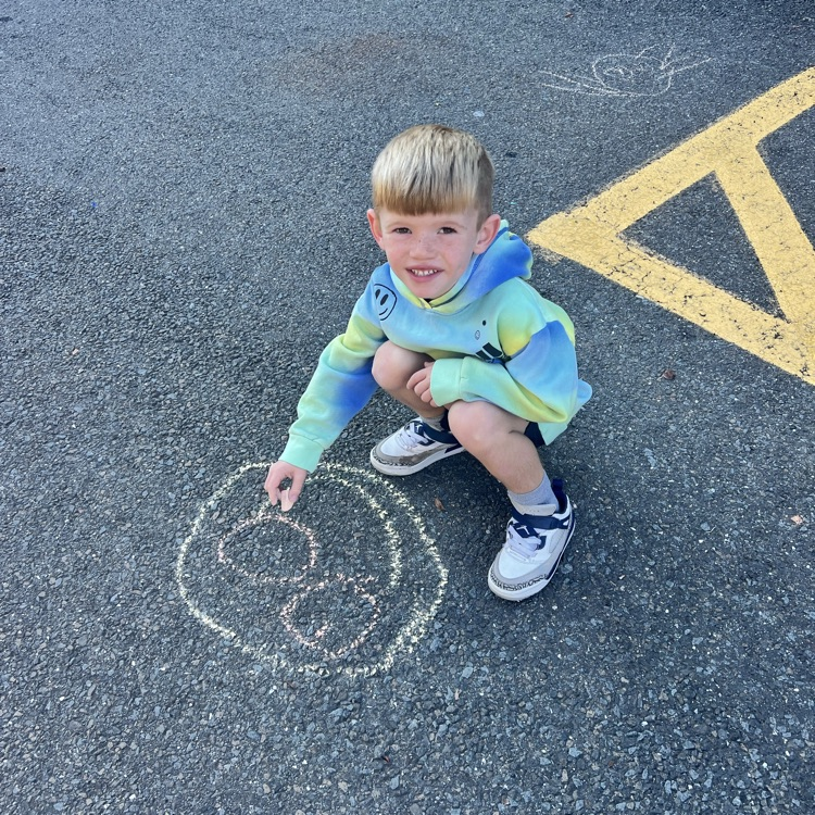 KRO participated in the Kindness Chalk activity and drew pictures of love, peace & kindness