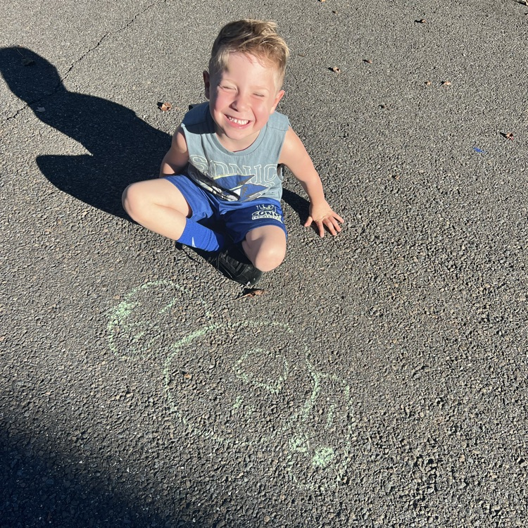KRO participated in the Kindness Chalk activity and drew pictures of love, peace & kindness