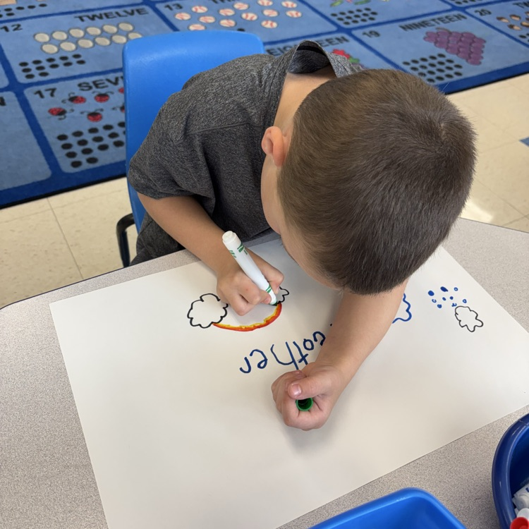 student drawing
