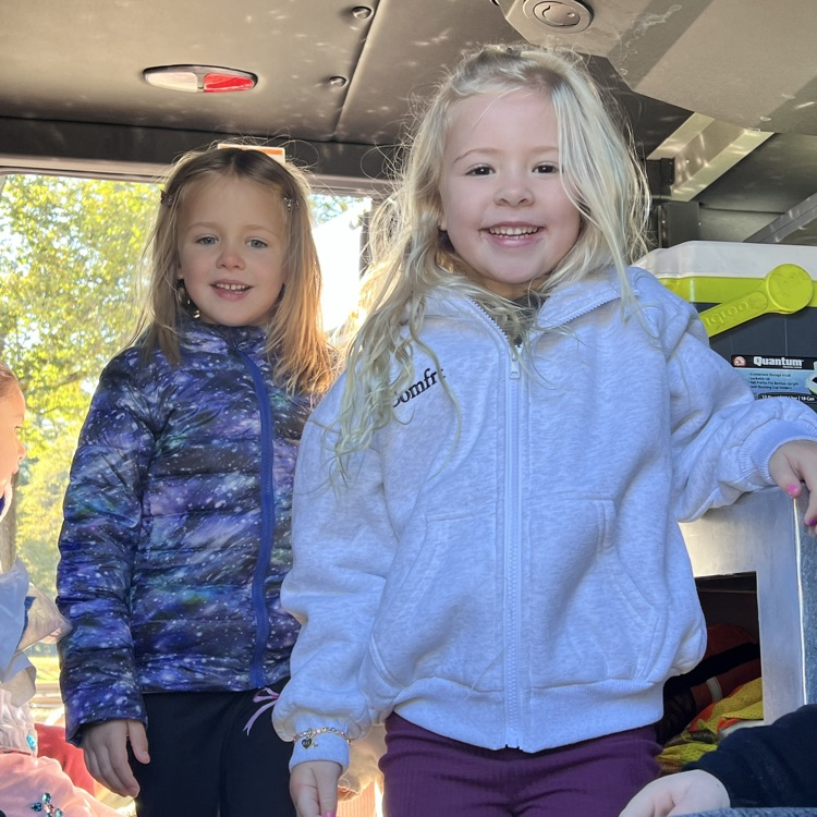 KRO enjoyed the fire prevention assembly today & watched Mrs. Ramirez get dressed up as a firefighter. They even got to go into the fire truck!