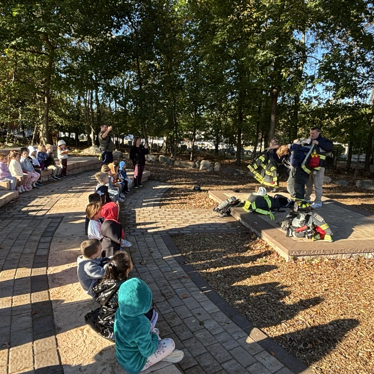 children learning about fire safety