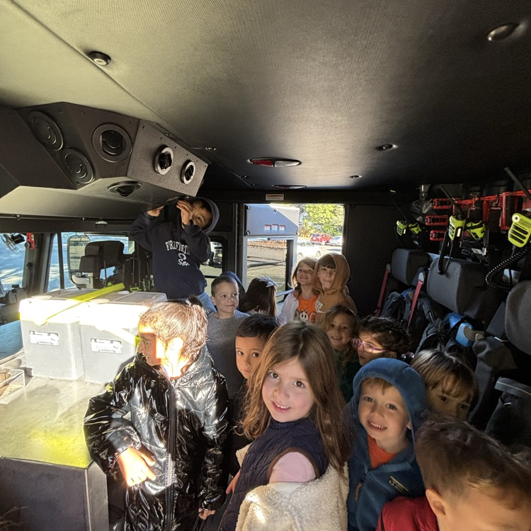 children on a fire