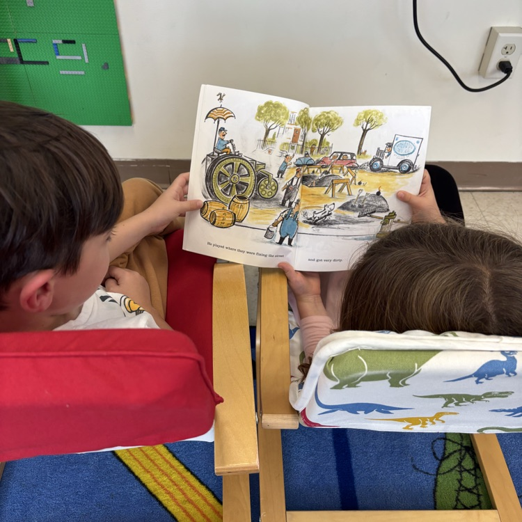 students reading books