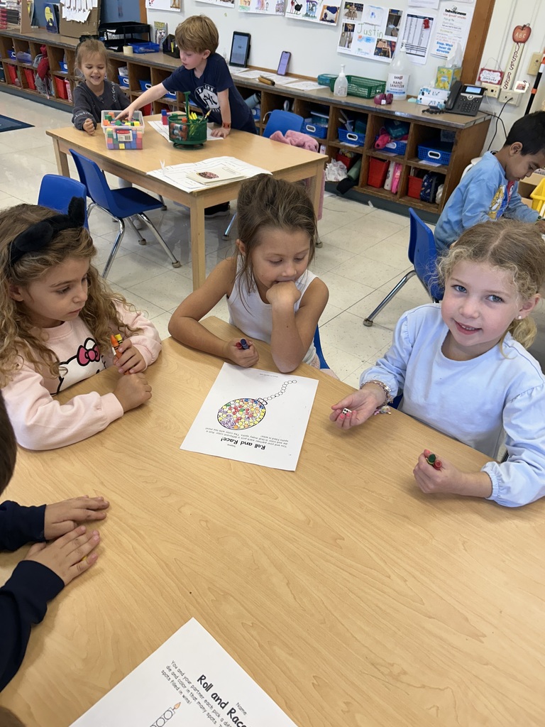children playing math game