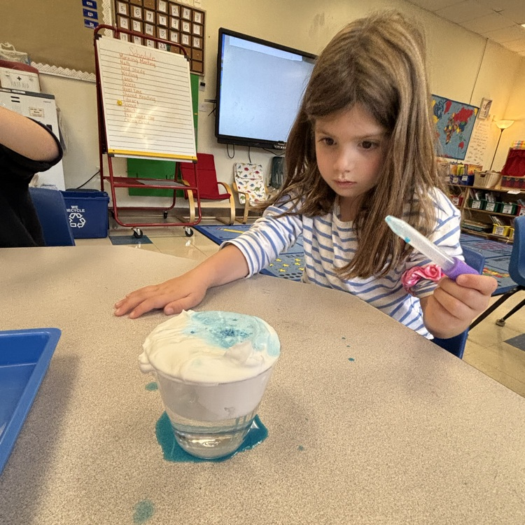 student using a dropper