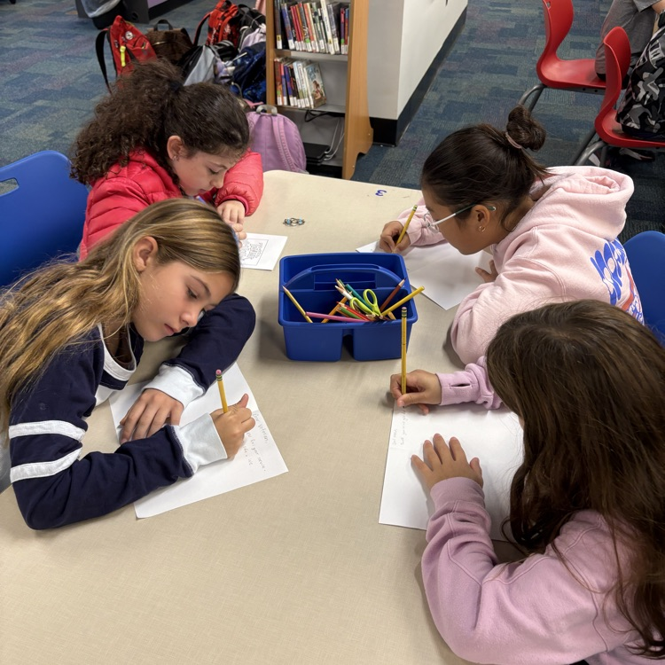 students making veterans cards