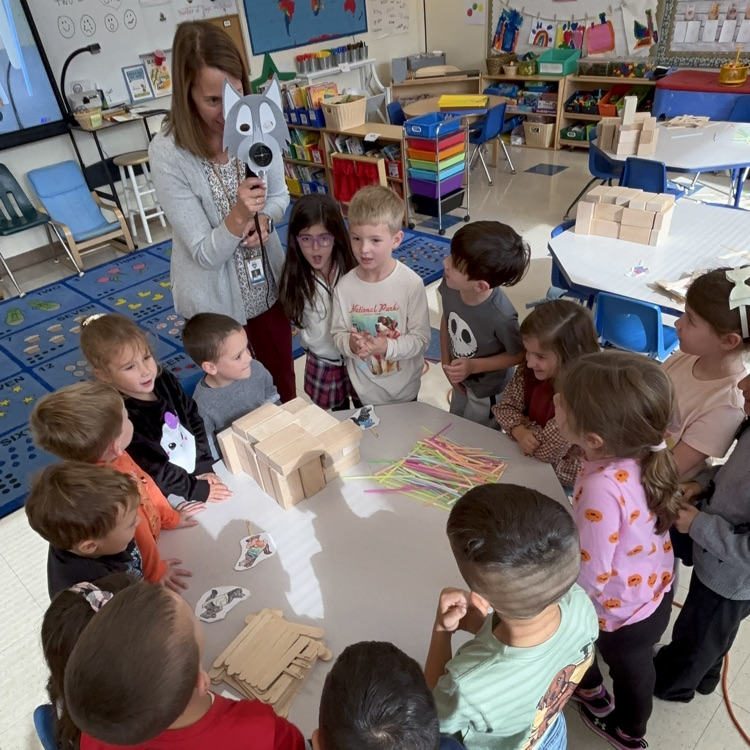 children be telling the three little pigs