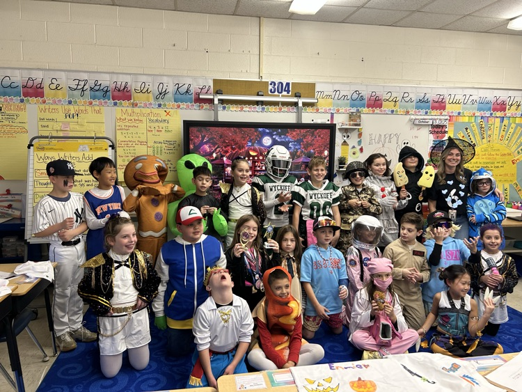 third graders on halloween