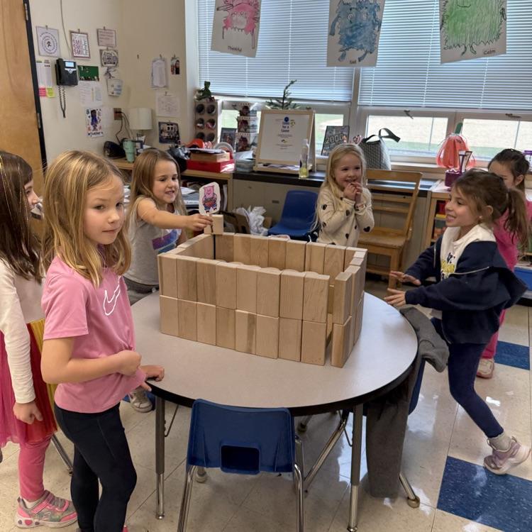 KRO built the three little pig’s houses and tested to see if the wolf could blow them down.