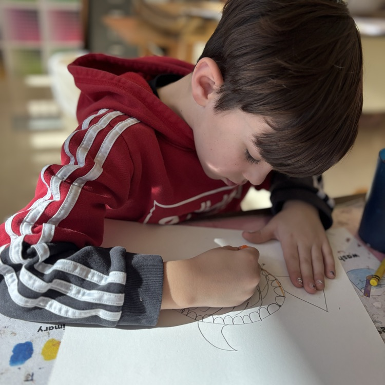 Child drawing a