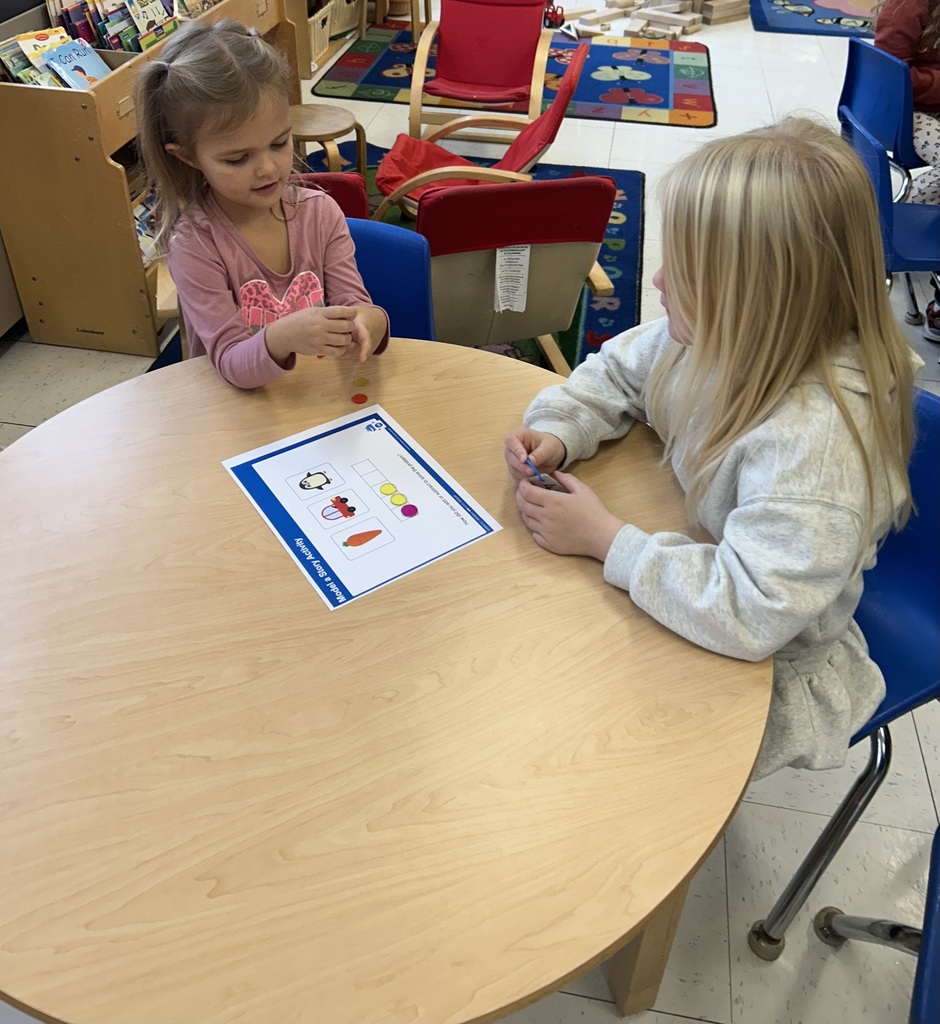 children playing math game