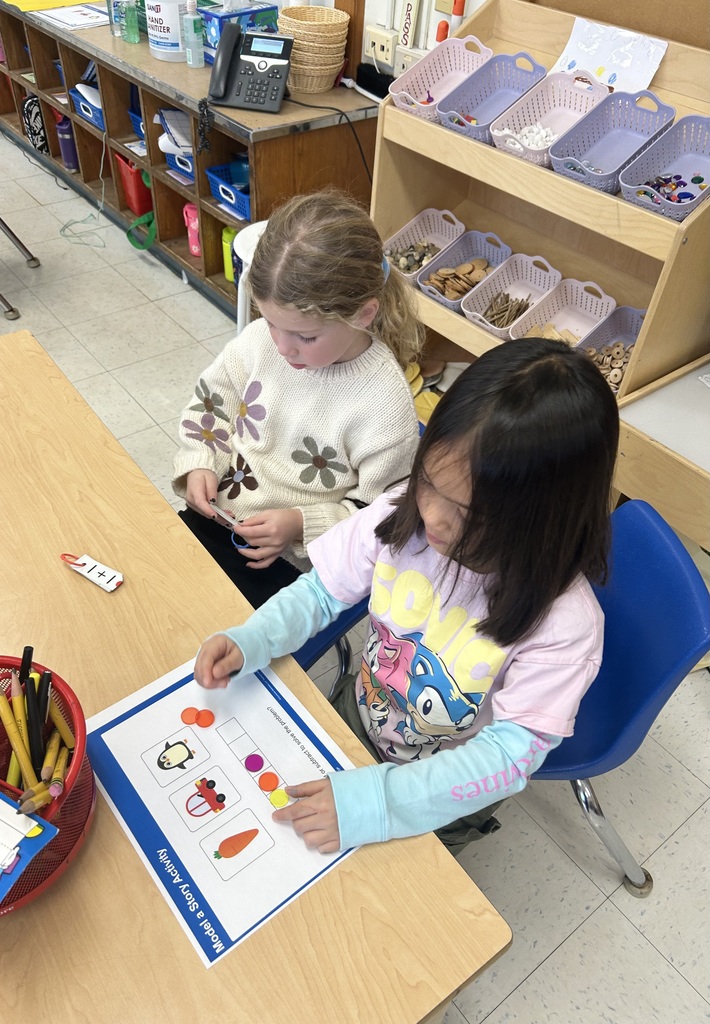 children playing math game