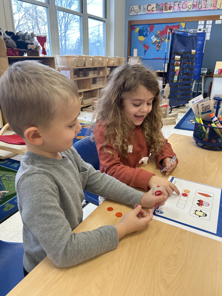 children playing math game