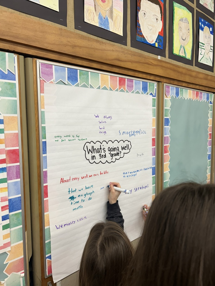 third graders writing 