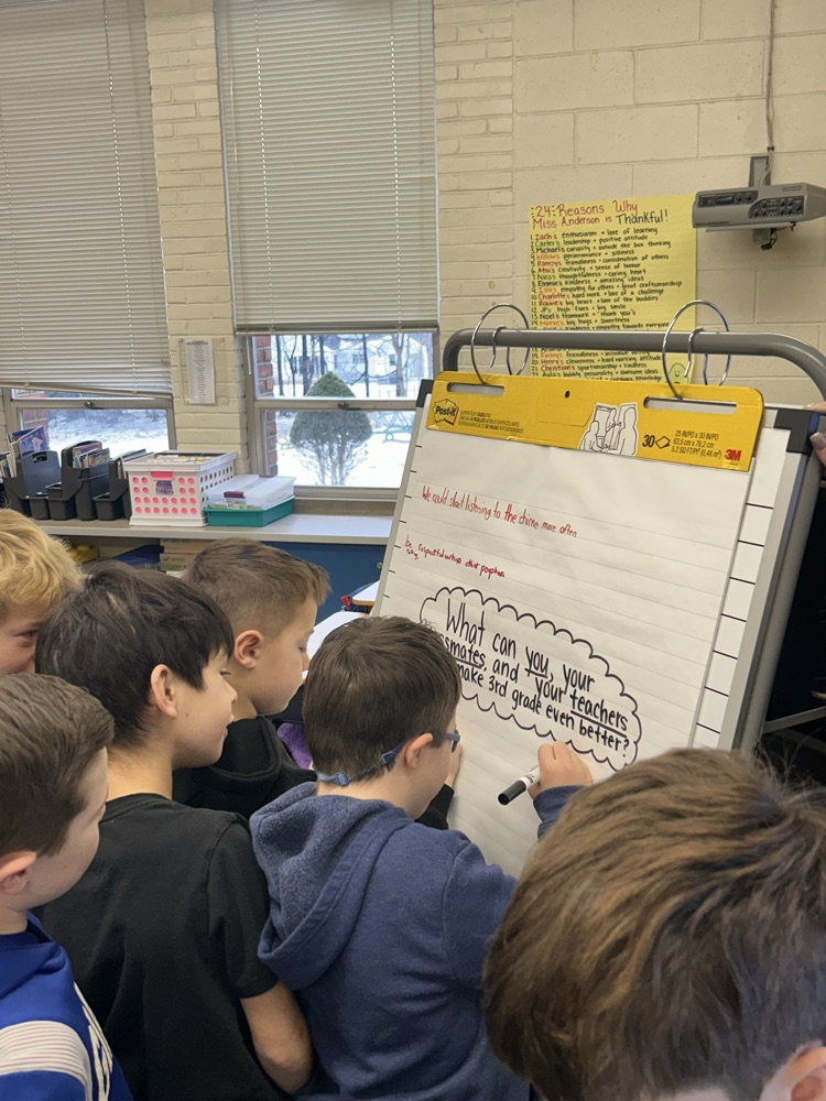 third graders writing