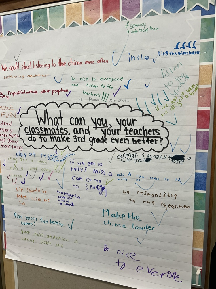 third graders writing