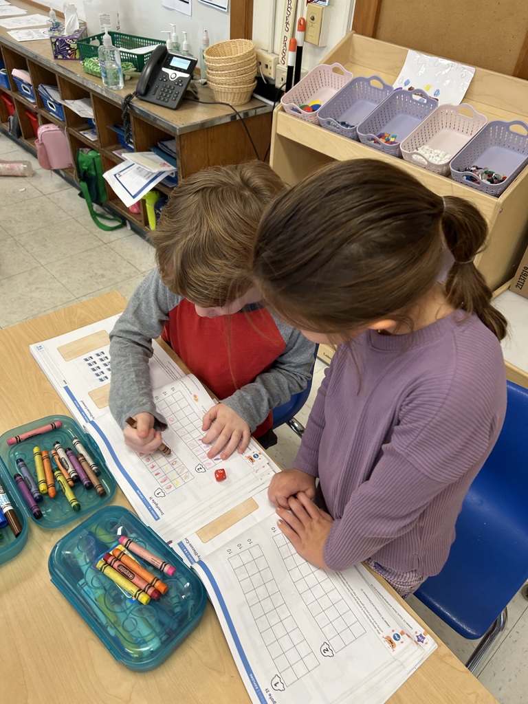children playing math game