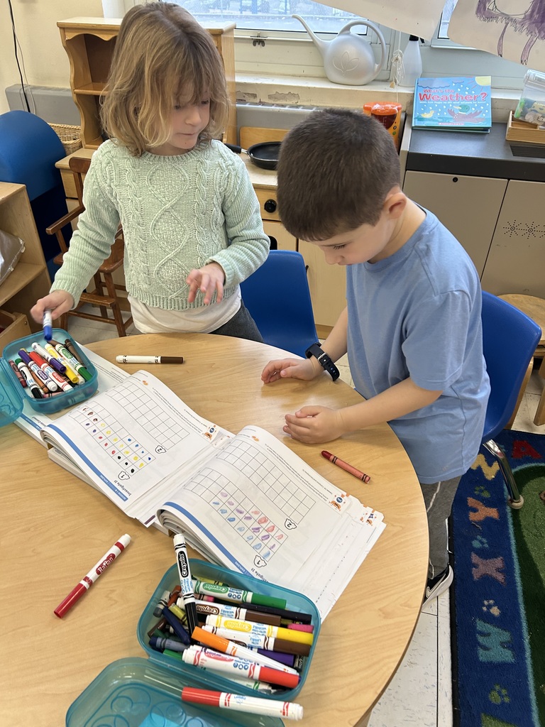 children playing math game