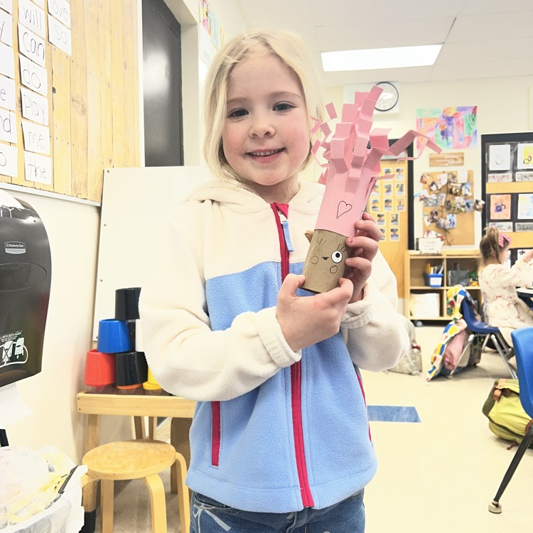 KRO had fun creating paper towel tubes with crazy hair!