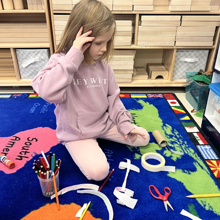 KRO had fun creating paper towel tubes with crazy hair!