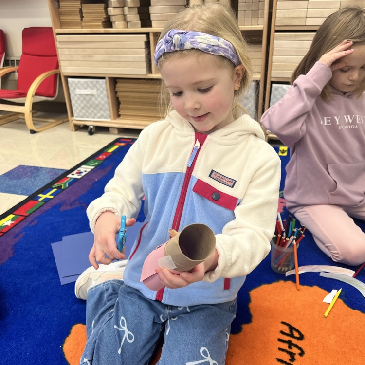 KRO had fun creating paper towel tubes with crazy hair!