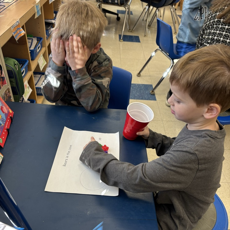 boys playing a math game