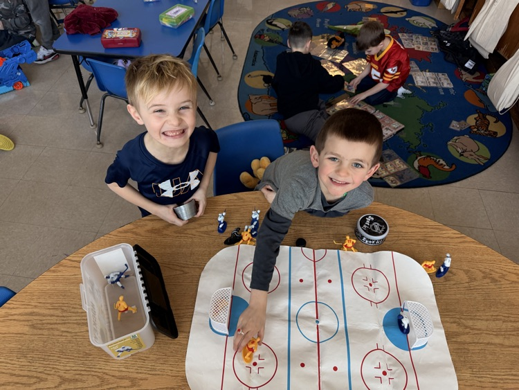 two students playing together