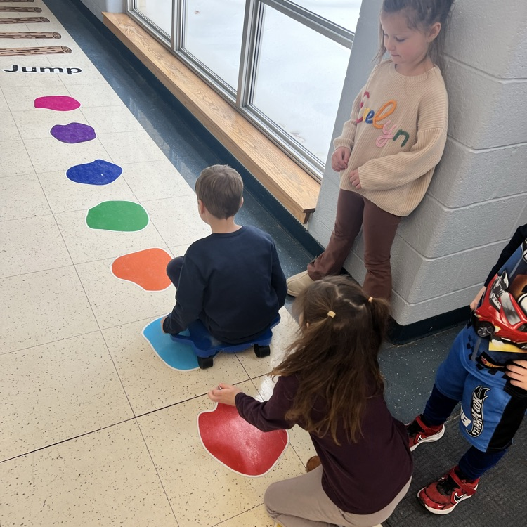 KRO learns about force & motion by pushing a scooter