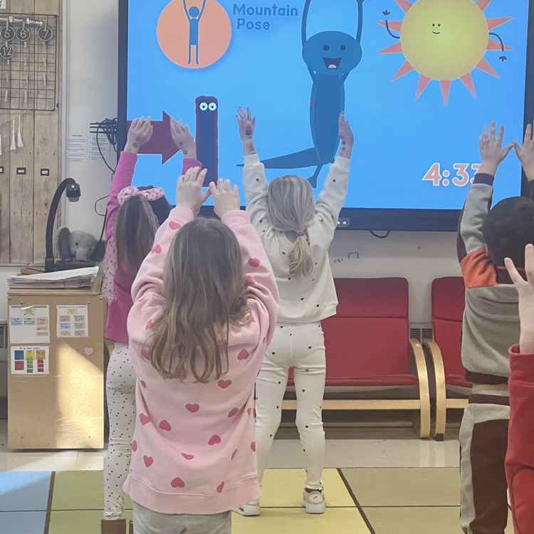 KRO started the day with some morning yoga!