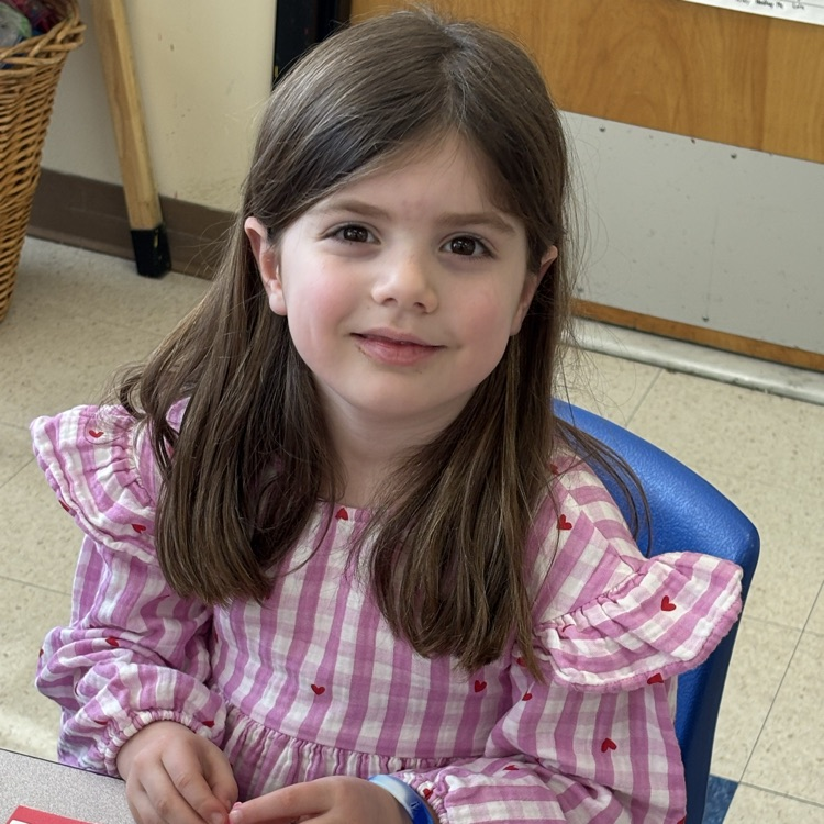 Little girl on Valentine’s Day